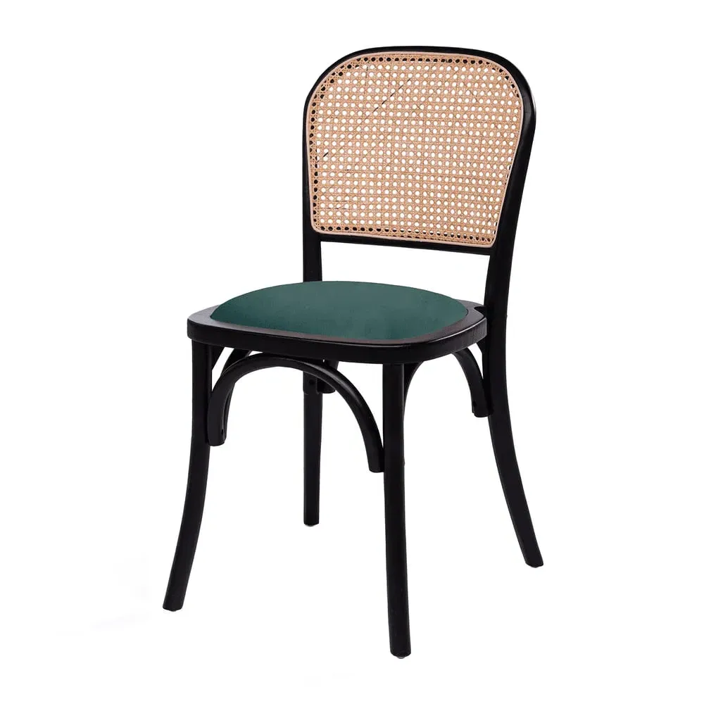 Salado Bistro Chair - Green, Rattan