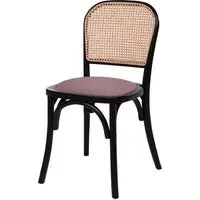 Salado Bistro Chair - Pink, Rattan