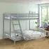 Salado Triple Sleeper Bunk Bed - Grey, Pine Wood