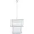 Salas 2-Tier Chandelier Light - Nickel, Glass
