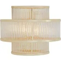 Salas Ribbed Pattern 3 Tier Wall Light - Gold