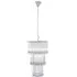 Salas Small 3-Tier Chandelier Light - Nickel, Glass
