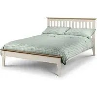 Salem King Size Bed Frame - Oak, White