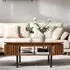 Salina Rectangular Coffee Table - Walnut, Mango Wood