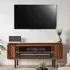 Salina TV Stand with Shelf - Walnut, Mango Wood