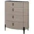 Salinas Chest of 4 Drawers - Beige, Wood