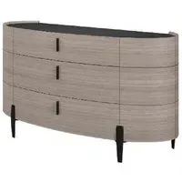 Salinas Large Sideboard with 2 Doors 3 Drawers - Beige, Wood