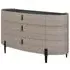 Salinas Large Sideboard with 2 Doors 3 Drawers - Beige, Wood