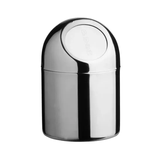 Salinas Mini Waste Bin - Polished Stainless Steel product