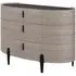Salinas Small Sideboard with 2 Doors 3 Drawers - Beige, Wood