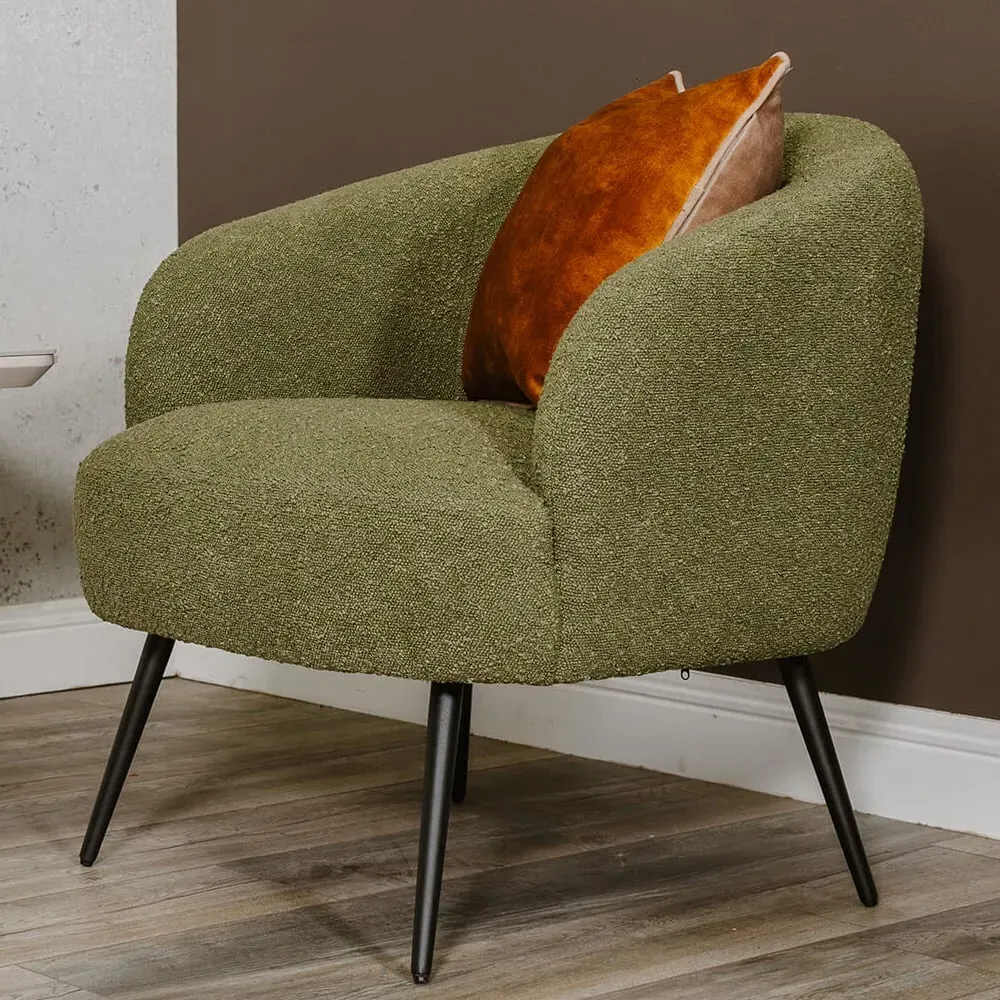 Salisbury Fabric Bedroom Chair - Olive image