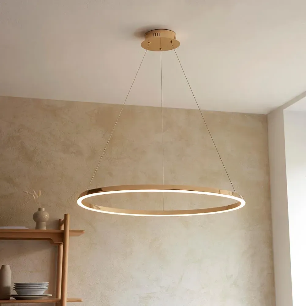 Salisbury Metal Pendant Ceiling Light - French Gold