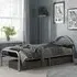 Salol Single Bed Frame - Silver, Metal