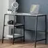 Salome Laptop Desk with 2 Shelves - Concrete Effect
