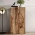Salta Highboard with 2 Doors - Black, Pearl Oak