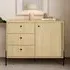 Salta Sideboard with 1 Door 3 Drawers - Scandi Oak