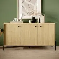 Salta Sideboard with 3 Doors - Scandi Oak