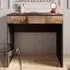 Salta Small Laptop Desk with Drawer - Black, Pearl Oak