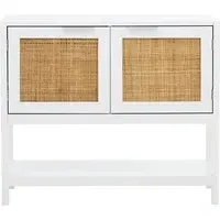Salta Wooden Sideboard with 2 Doors - White