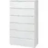 Salter 6 Drawer Chest - White, High Gloss