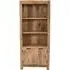 Salter Bookcase with 2 Doors - Rough Swan, Mangowood