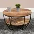 Salter Coffee Table with Shelf - Rough Sawn, Mangowood