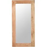 Salter Extra Long Wall Mirror - Rough Swan, Mangowood