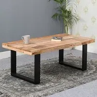 Salter Rectangular Coffee Table - Rough Sawn, Mangowood