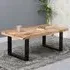 Salter Rectangular Coffee Table - Rough Sawn, Mangowood