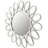Saltier Round Wall Mirror - Silver, Glass