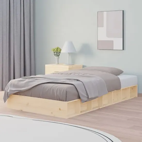 Salus Single Bed Frame - Natural, Pine