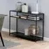 Salvo 2-Shelf Console Table - Ash Black
