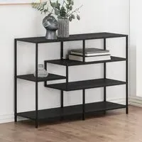 Salvo 4-Shelf Bookcase - Black, Ash