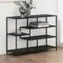 Salvo 4-Shelf Bookcase - Black, Ash