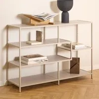 Salvo 4-Shelf Bookcase - Grey, Steel & Melamine alternate view