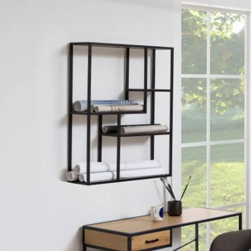 Salvo 4-Shelf Wall Shelf - Wild Oak