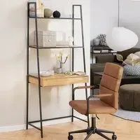 Salvo Bookcase with 1 Drawer - Wild Oak