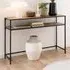 Salvo Console Table with Undershelf - Matt Wild Oak