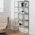 Salvo Display Cabinet with 2 Doors 4 Shelves - Grey