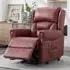 Salvo Electric Lift and Tilt Recliner Chair - Burgundy, Leather