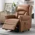 Salvo Electric Lift and Tilt Recliner Chair - Camel, Leather