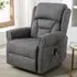 Salvo Electric Lift and Tilt Recliner Chair - Grey, Fabric