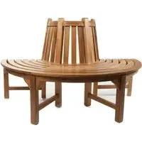 Salvo Half Circle Tree Seating Bench - Teak