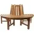 Salvo Half Circle Tree Seating Bench - Teak