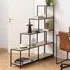 Salvo Ladder Bookcase with 4 Shelves - Wild Oak