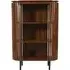 Salvo Mango Wood Bookcase with 2 Shelves - Walnut