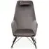 Salvo Rocking Chair - Grey, Velvet