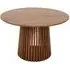 Salvo Round Dining Table - Walnut, Mango Wood