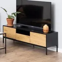 Salvo TV Stand with 2 Doors 1 Drawer - Wild Oak, Wood