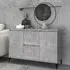 Sanaa Sideboard with 2 Doors 2 Drawers - Concrete Effect